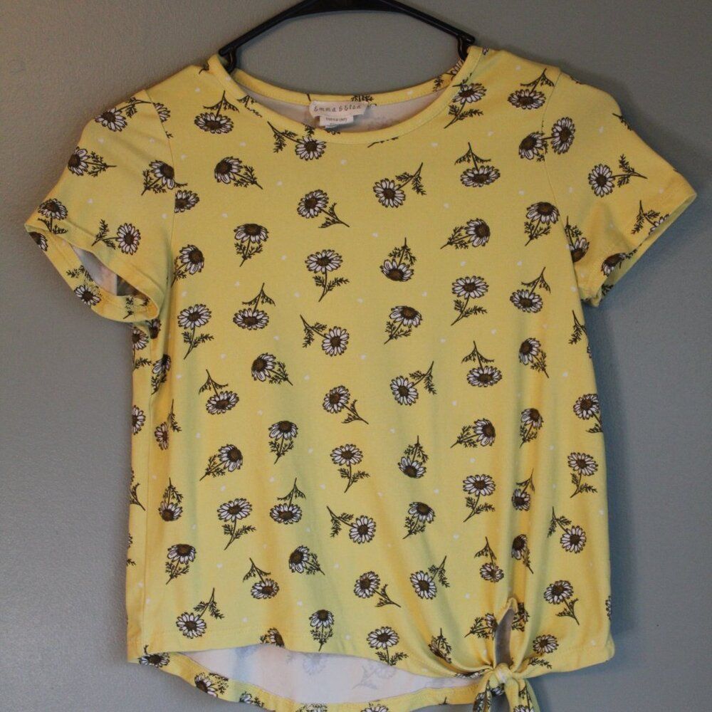 Emma & Elsa Sunflower Top Yellow Size 10/12
